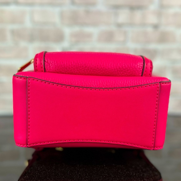 MICHAEL KORS JAYCEE LEATHER XS BACKPACK CONVERTIBLE SHOULDER BAG Electric Pink - Picture 5 of 9